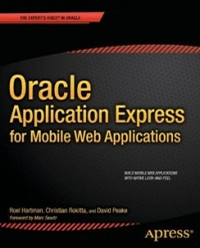 Oracle Application Express for Mobile Web Applications